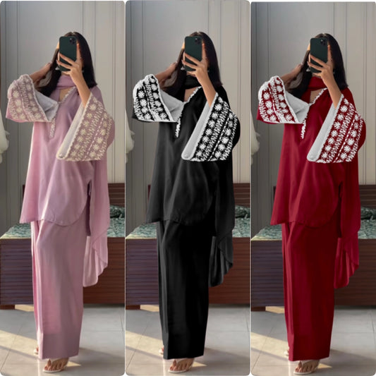 FARSHI SHALWAR EMBROIDERED PAKISTANI SUITS WITH FARSHI SHALWAR WHOLESALE RATE AT GEELAN FASHION SURAT