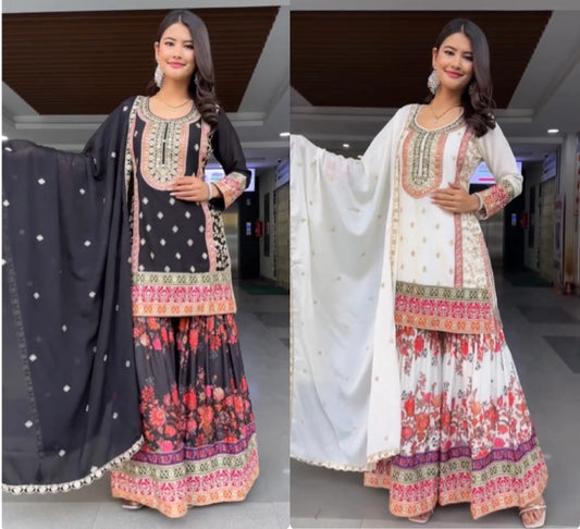 DESIGNER PARTY WEAR SUIT WHOLESALE DEALER SURAT GEELAN FASHION SURAT