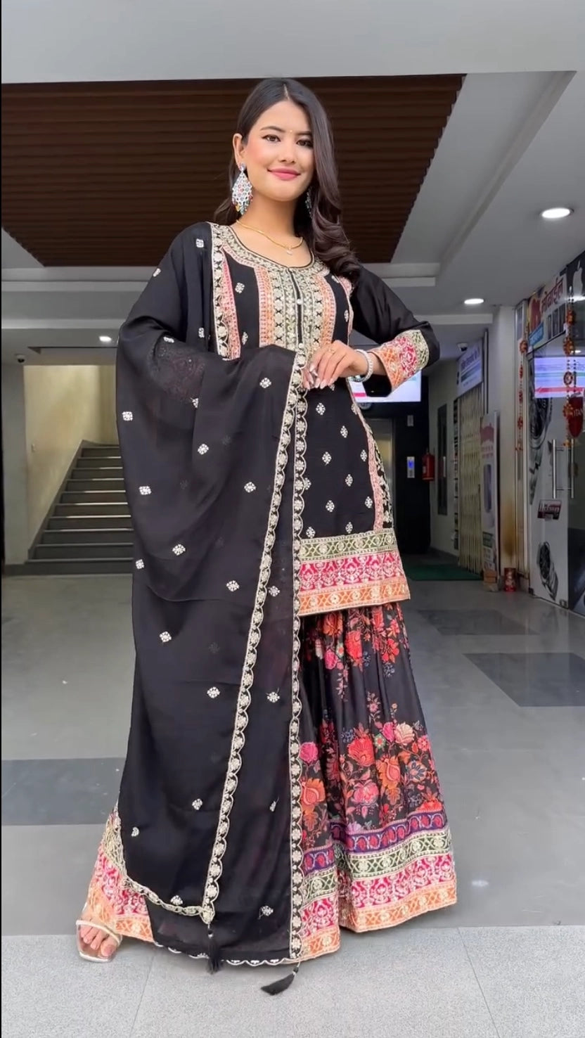 DESIGNER PARTY WEAR SUIT WHOLESALE DEALER SURAT GEELAN FASHION SURAT