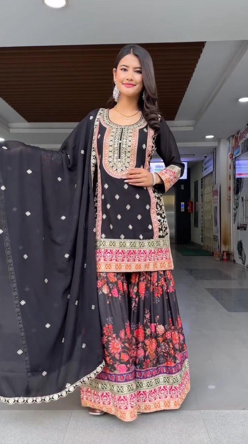 DESIGNER PARTY WEAR SUIT WHOLESALE DEALER SURAT GEELAN FASHION SURAT