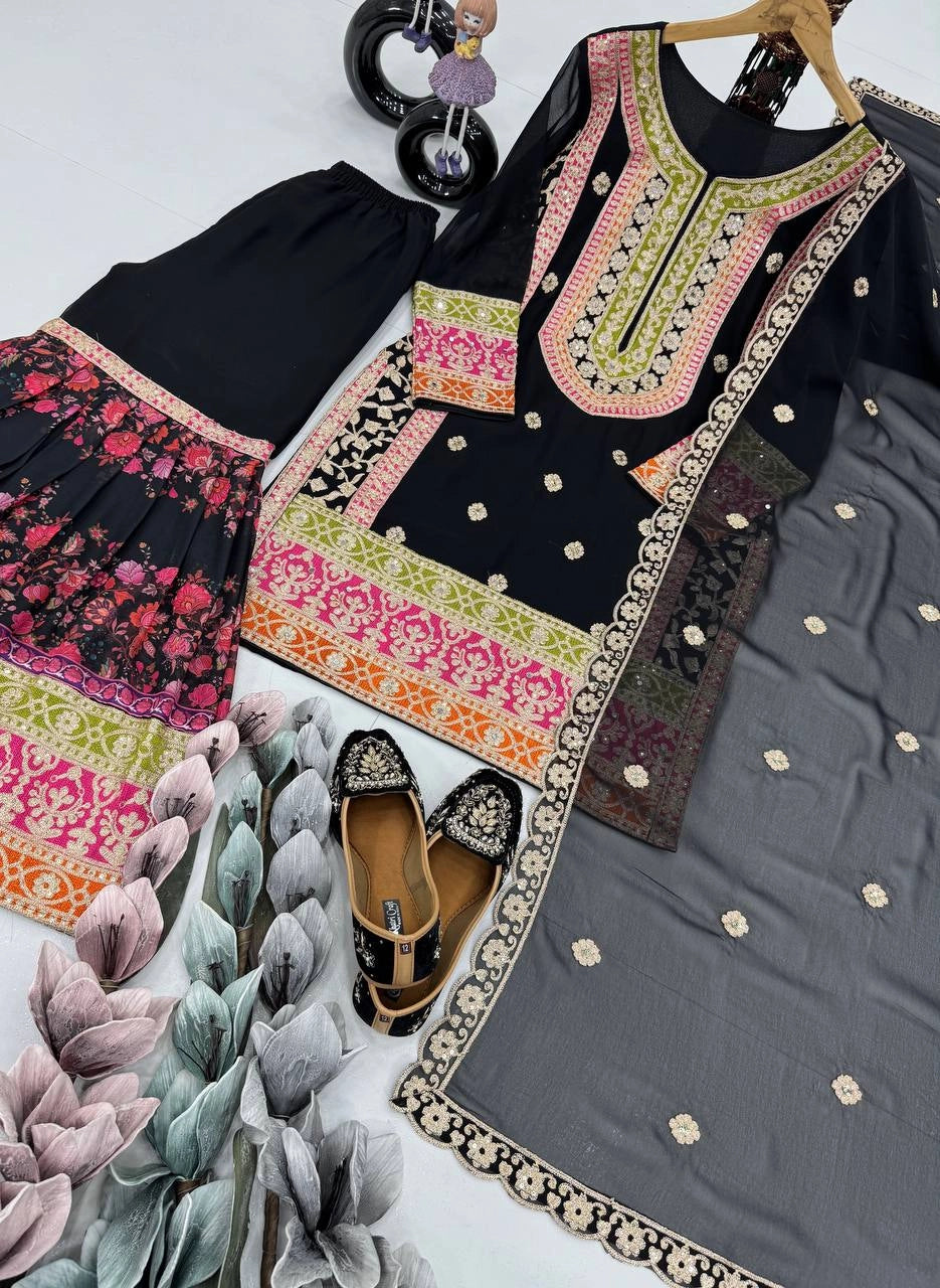 DESIGNER PARTY WEAR SUIT WHOLESALE DEALER SURAT GEELAN FASHION SURAT