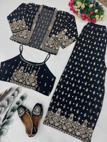 NEW PARTY WEAR KOTI BLOUSE SUIT SET WHOLESALE RATE AT GEELAN FASHION SURAT