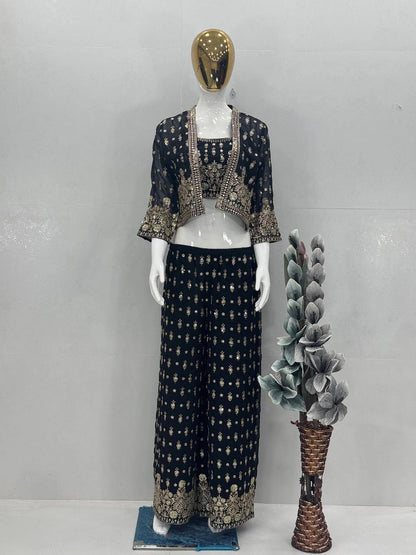NEW PARTY WEAR KOTI BLOUSE SUIT SET WHOLESALE RATE AT GEELAN FASHION SURAT