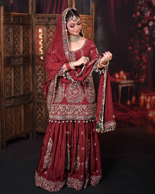 PARTY WEAR SHALWAR SUITS GHARARA SUITS WHOLESALE RATE AT GEELAN FASHION SURAT