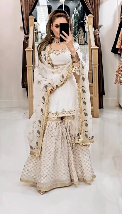 GHARARA SUITS WHOLESALE RATE AT GEELAN FASHION SURAT