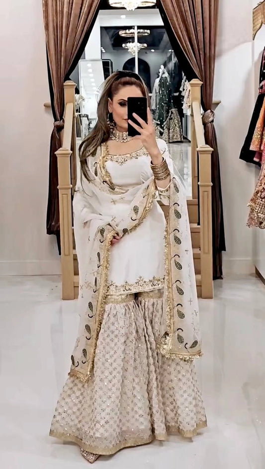 GHARARA SUITS WHOLESALE RATE AT GEELAN FASHION SURAT