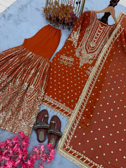 LATEST PAKISTAN GHARARA & SHARARA SUITS 2025 – TRENDY DESIGNER STYLES
