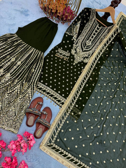 LATEST PAKISTAN GHARARA & SHARARA SUITS 2025 – TRENDY DESIGNER STYLES