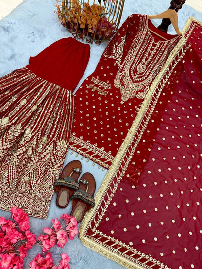 LATEST PAKISTAN GHARARA & SHARARA SUITS 2025 – TRENDY DESIGNER STYLES