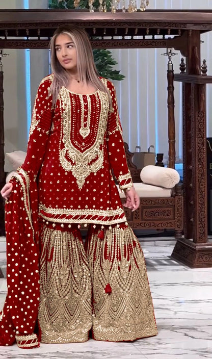 LATEST PAKISTAN GHARARA & SHARARA SUITS 2025 – TRENDY DESIGNER STYLES
