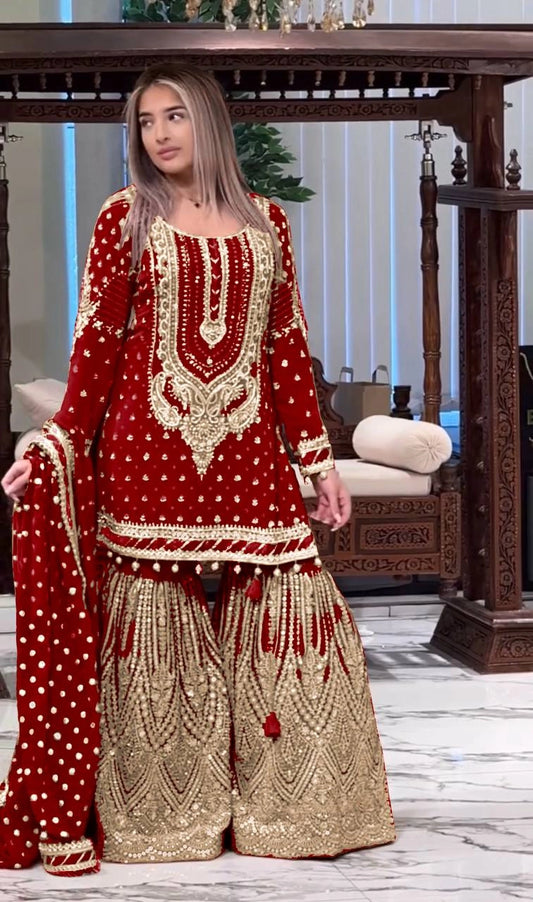 LATEST PAKISTAN GHARARA & SHARARA SUITS 2025 – TRENDY DESIGNER STYLES
