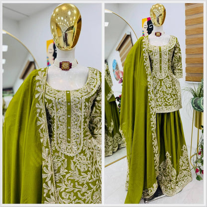 LUXURY BRIDAL & PARTY WEAR EMBROIDERED LEHENGA SET – DESIGNER HEAVY WORK FOR WEDDING & FESTIVE SEASON"