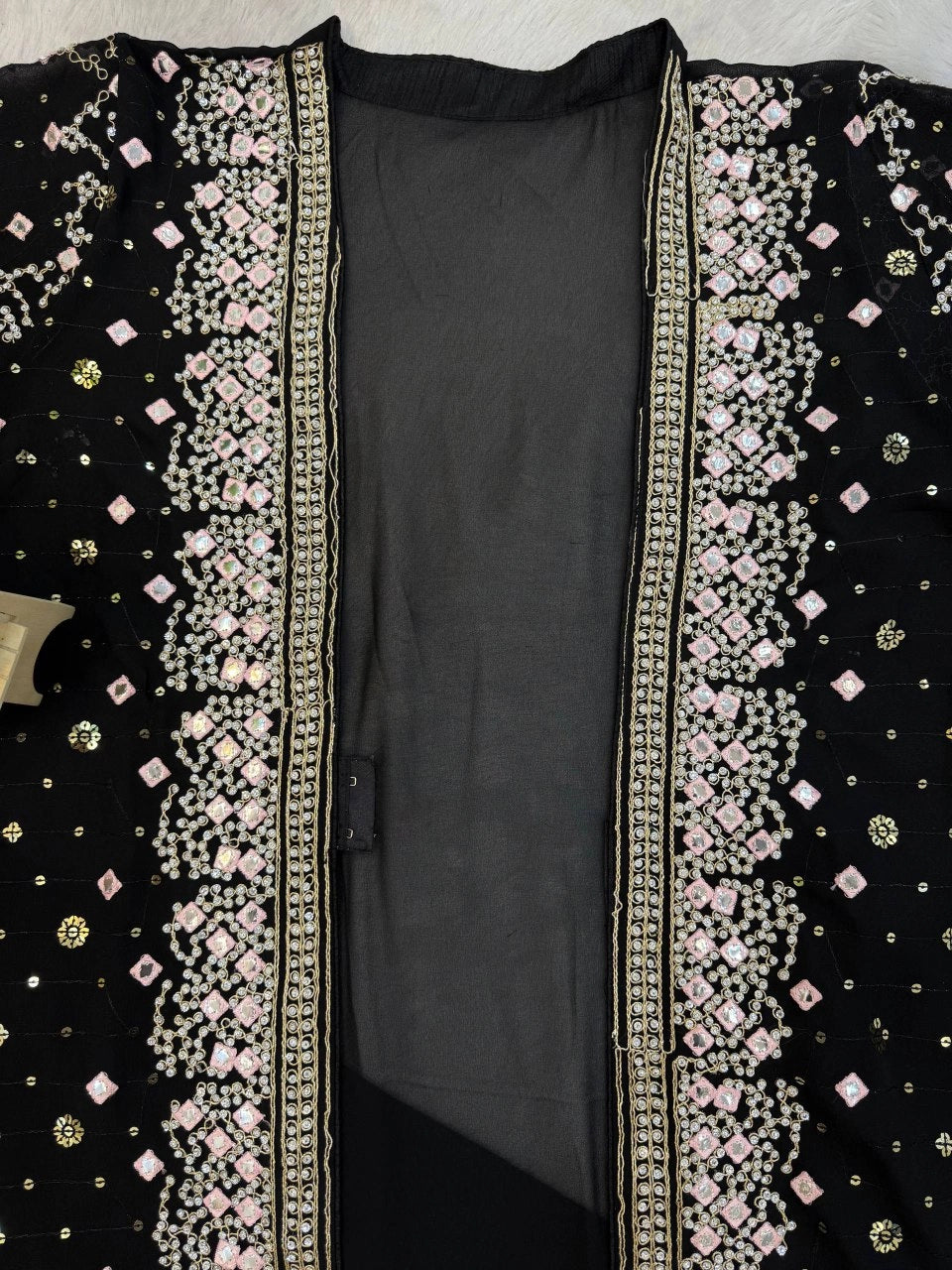 NEW SUPERHIT TRENDING FESTIVE COLLECTION GOWN, KOTI AND DUPATTA SET WITH EMBROIDERY WORK AND CRYSTAL STONE WORK