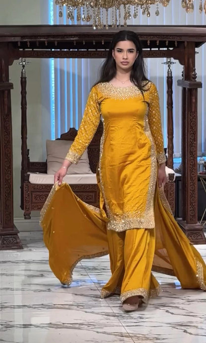 LUXURY PREMIUM SILK EMBROIDERED SUIT – FESTIVE AND WEDDING COLLECTION 2025