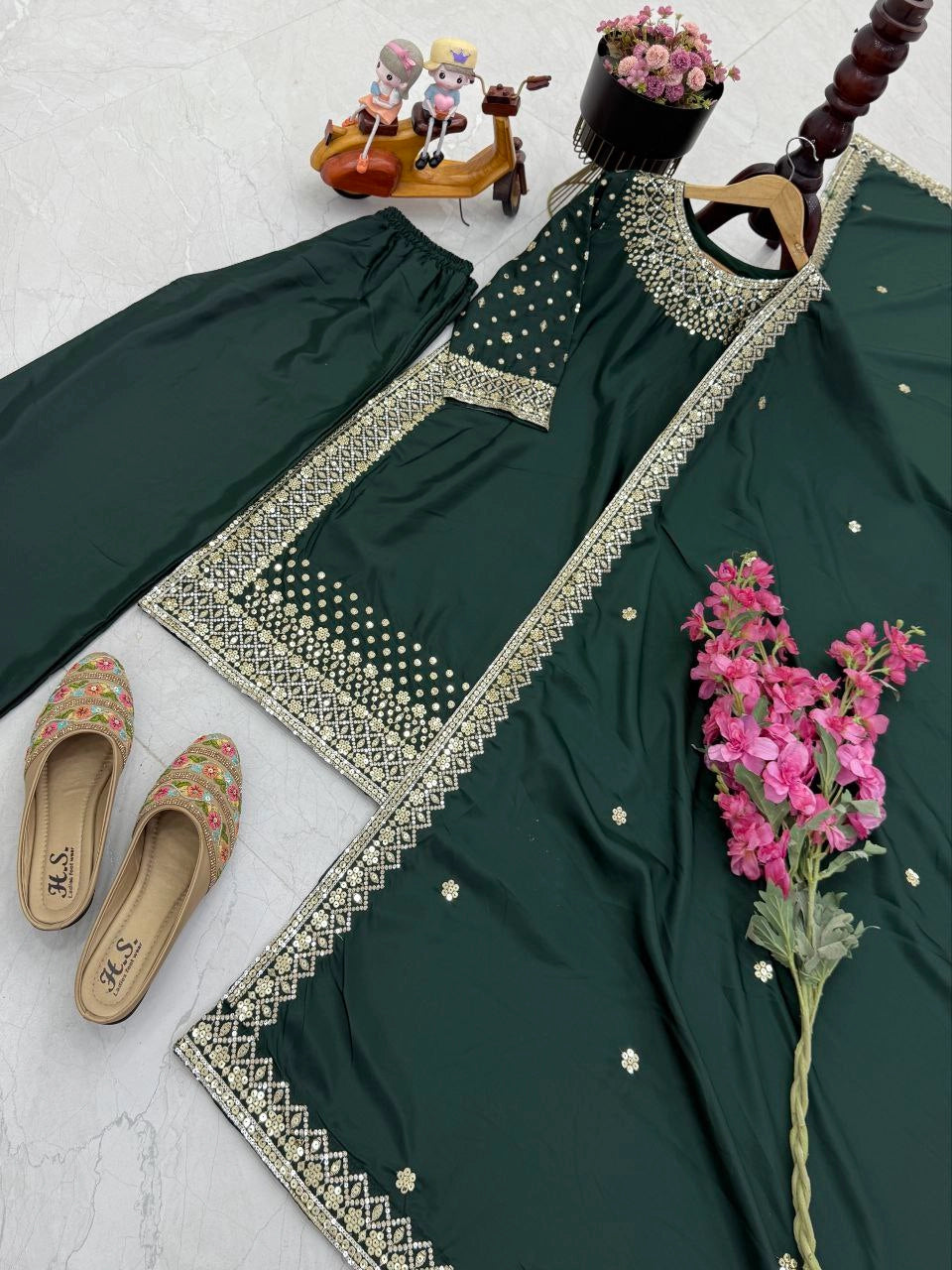 LUXURY PREMIUM SILK EMBROIDERED SUIT – FESTIVE AND WEDDING COLLECTION 2025