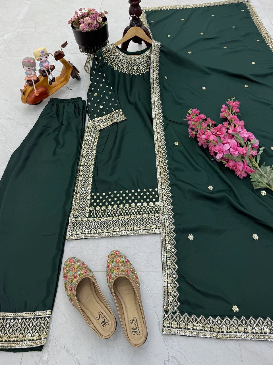 LUXURY PREMIUM SILK EMBROIDERED SUIT – FESTIVE AND WEDDING COLLECTION 2025