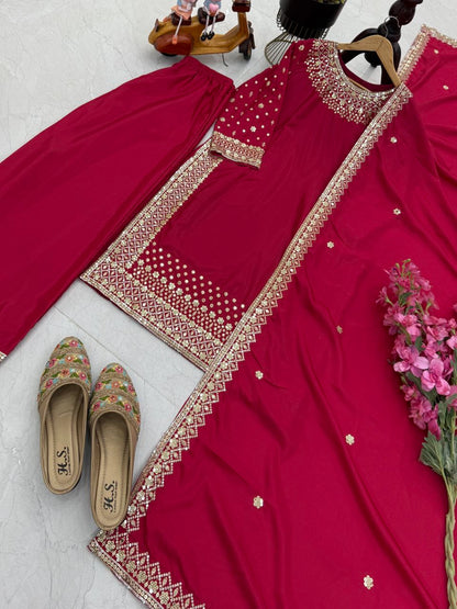 LUXURY PREMIUM SILK EMBROIDERED SUIT – FESTIVE AND WEDDING COLLECTION 2025
