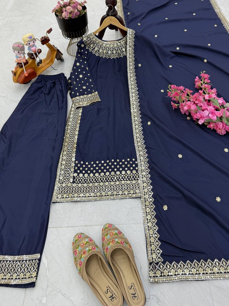 LUXURY PREMIUM SILK EMBROIDERED SUIT – FESTIVE AND WEDDING COLLECTION 2025
