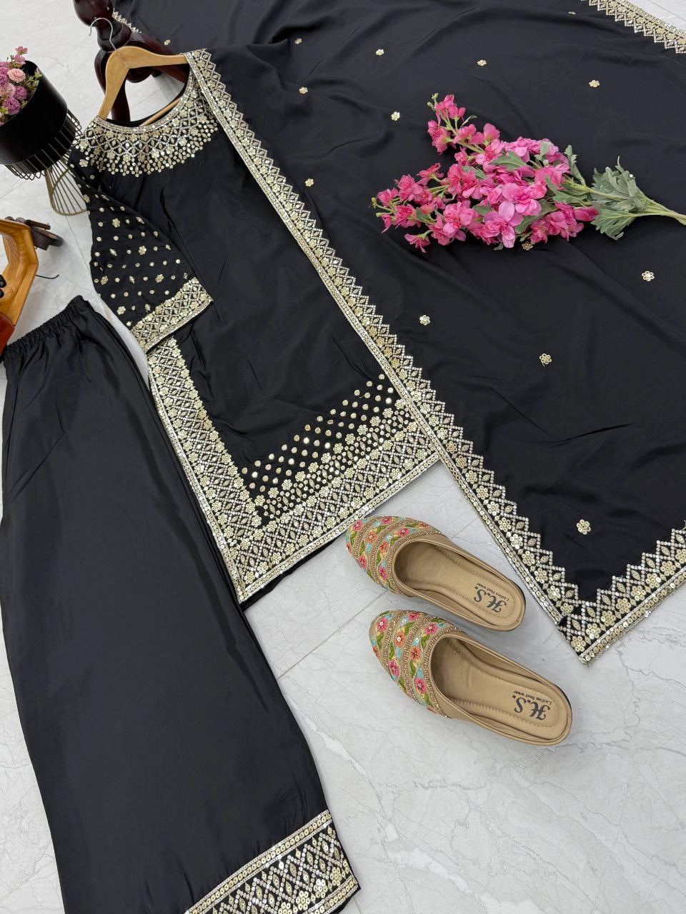 LUXURY PREMIUM SILK EMBROIDERED SUIT – FESTIVE AND WEDDING COLLECTION 2025