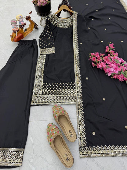 LUXURY PREMIUM SILK EMBROIDERED SUIT – FESTIVE AND WEDDING COLLECTION 2025