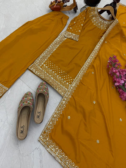 LUXURY PREMIUM SILK EMBROIDERED SUIT – FESTIVE AND WEDDING COLLECTION 2025