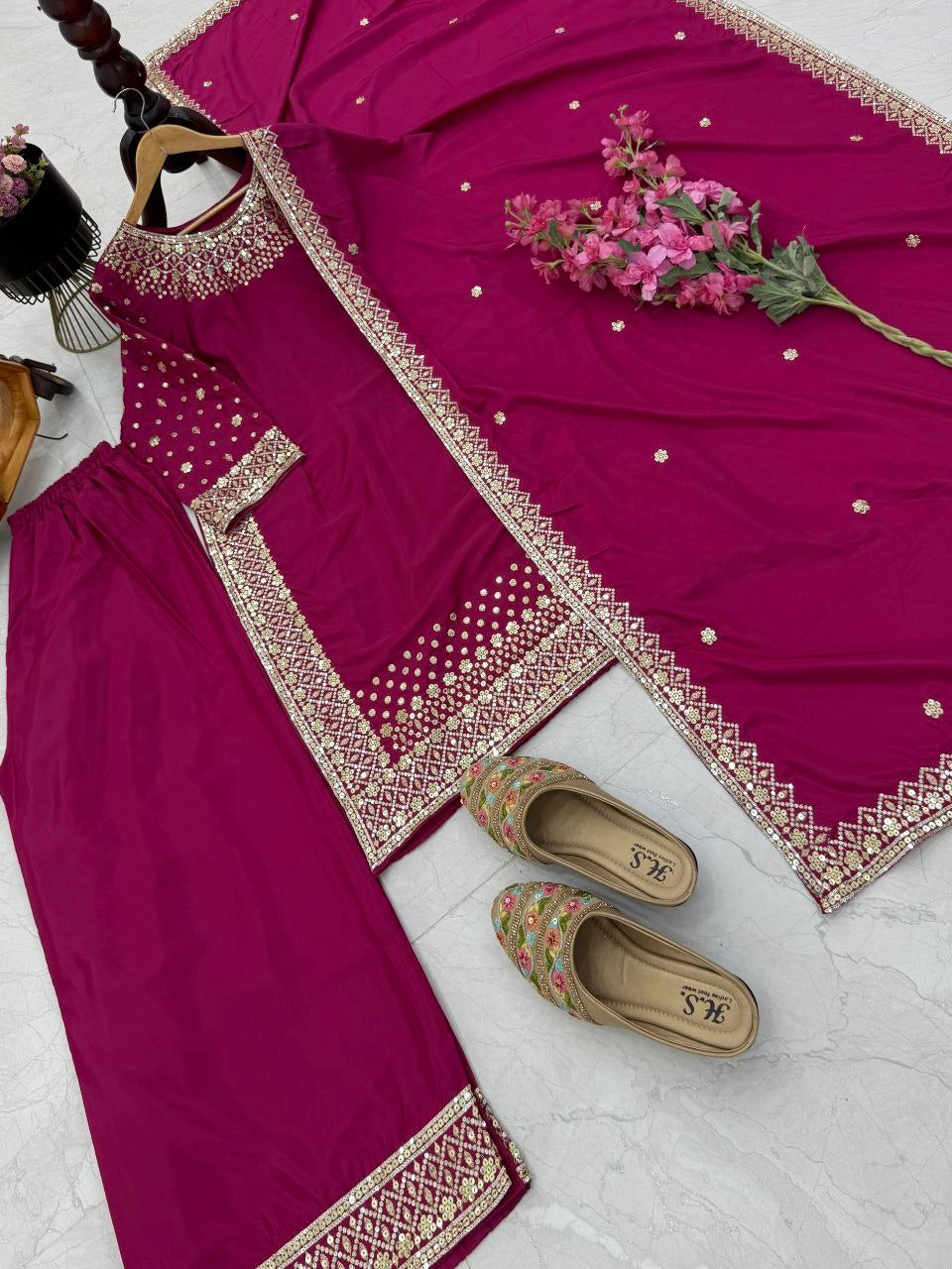 LUXURY PREMIUM SILK EMBROIDERED SUIT – FESTIVE AND WEDDING COLLECTION 2025