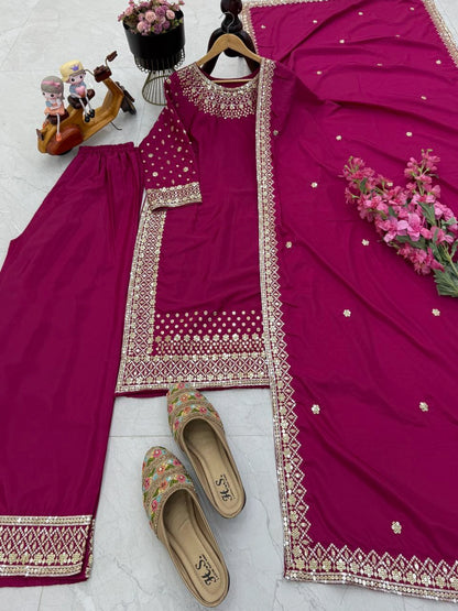 LUXURY PREMIUM SILK EMBROIDERED SUIT – FESTIVE AND WEDDING COLLECTION 2025