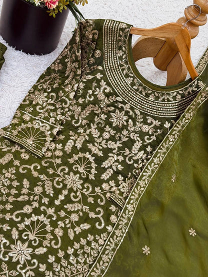 PREMIUM HEAVY EMBROIDERED SHARARA SUIT WITH DUPATTA | FESTIVE & WEDDING WEAR | GEELAN FASHION SURAT