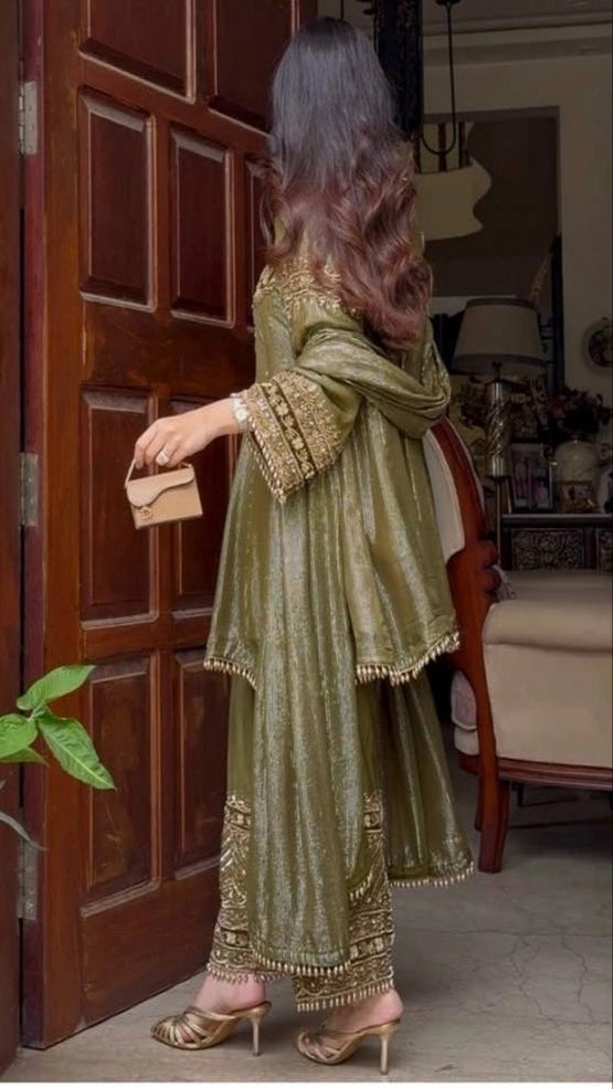 PREMIUM HEAVY EMBROIDERED SUIT SET WITH DUPATTA | FESTIVE & WEDDING WEAR | GEELAN FASHION SURAT