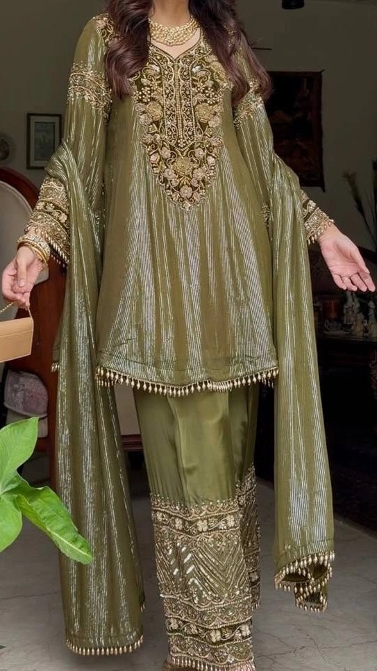PREMIUM HEAVY EMBROIDERED SUIT SET WITH DUPATTA | FESTIVE & WEDDING WEAR | GEELAN FASHION SURAT