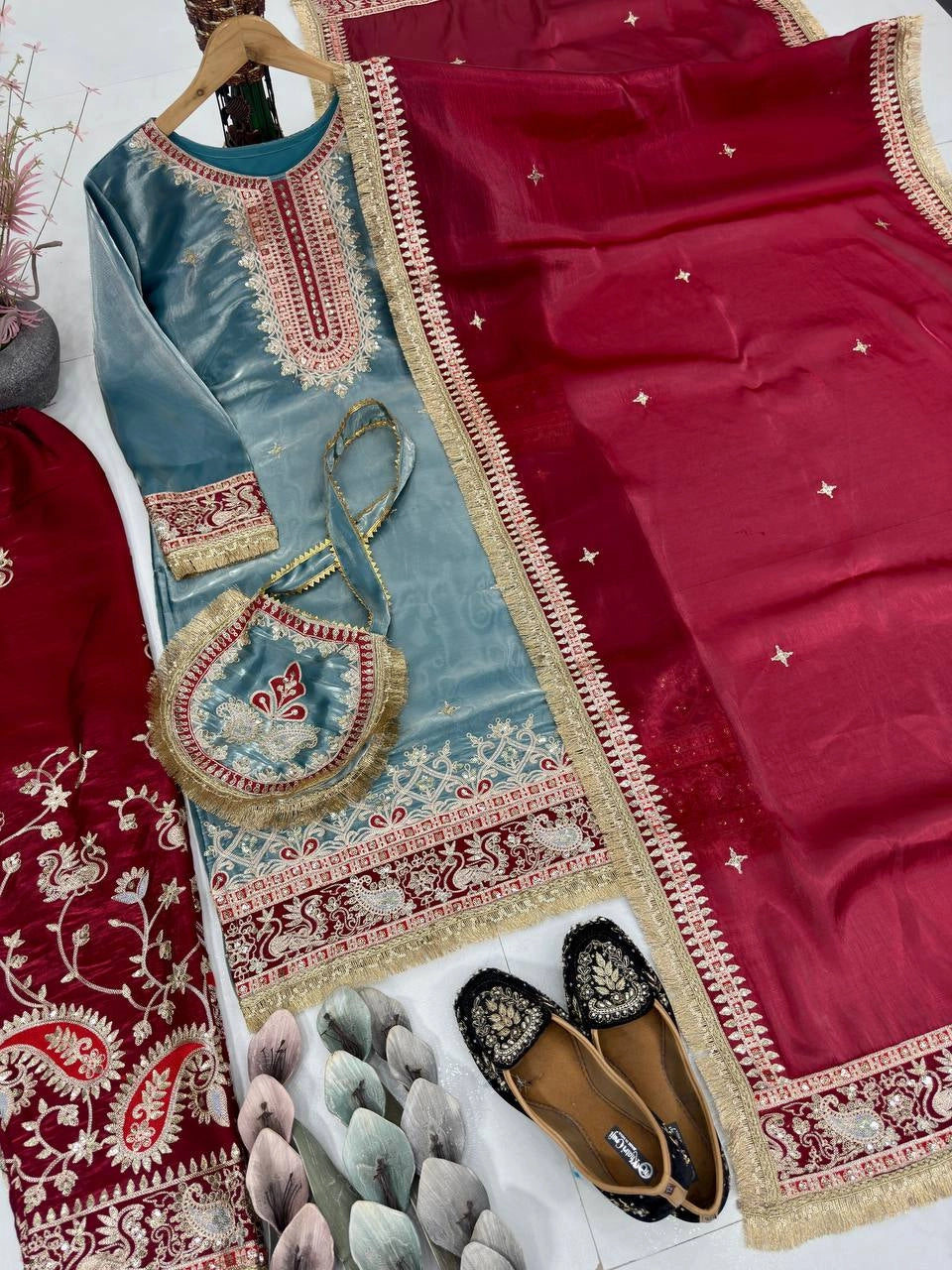 DESIGNER GMY SILK COLLECTION WITH PURSE WHOLESALE RATE AT GEELAN FASHION SURAT