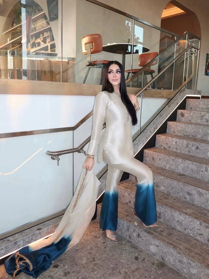 PREMIUM WHITE DOUBLE COLOUR EMBROIDERY READYMADE PAKISTANI SUITS WHOLESALE RATE AT GEELAN FASHION SURAT