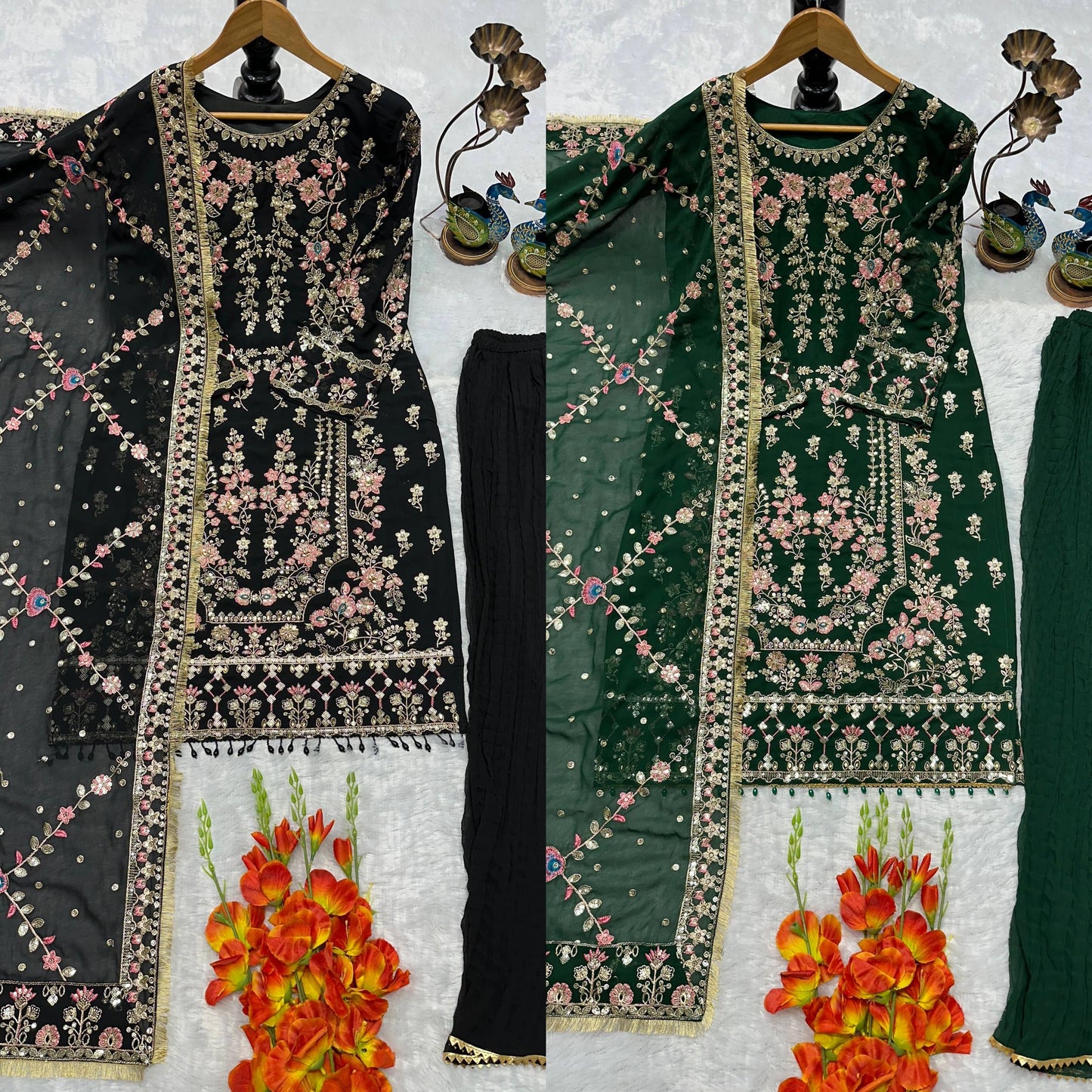 PARTY WEAR SUPER HIT COLLECTION NEW PAKISTANI SUITS WHOLESALE RATE AT GEELAN FASHION SURAT