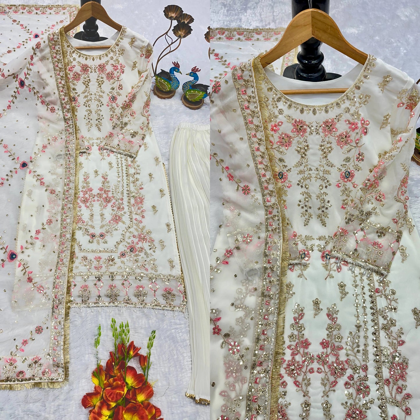 PARTY WEAR SUPER HIT COLLECTION NEW PAKISTANI SUITS WHOLESALE RATE AT GEELAN FASHION SURAT