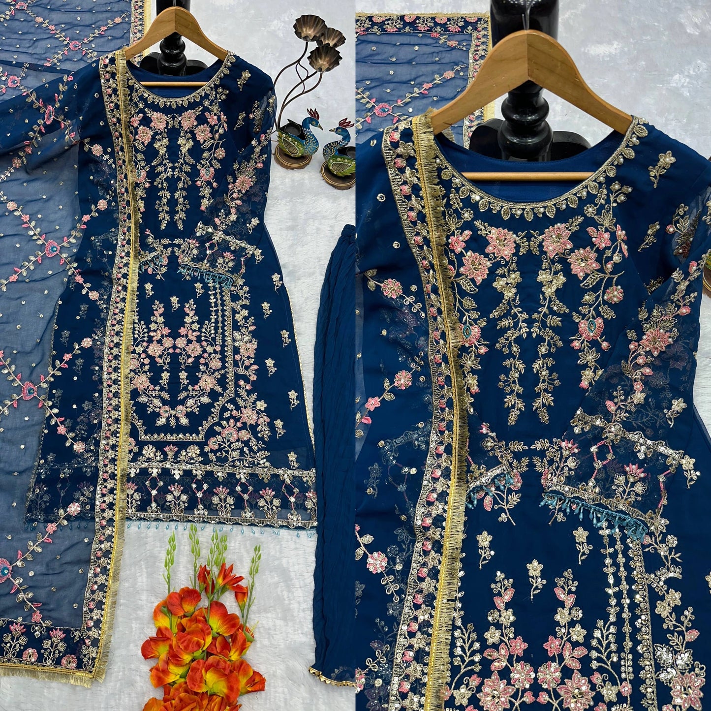 PARTY WEAR SUPER HIT COLLECTION NEW PAKISTANI SUITS WHOLESALE RATE AT GEELAN FASHION SURAT