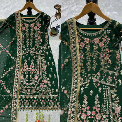 PARTY WEAR SUPER HIT COLLECTION NEW PAKISTANI SUITS WHOLESALE RATE AT GEELAN FASHION SURAT