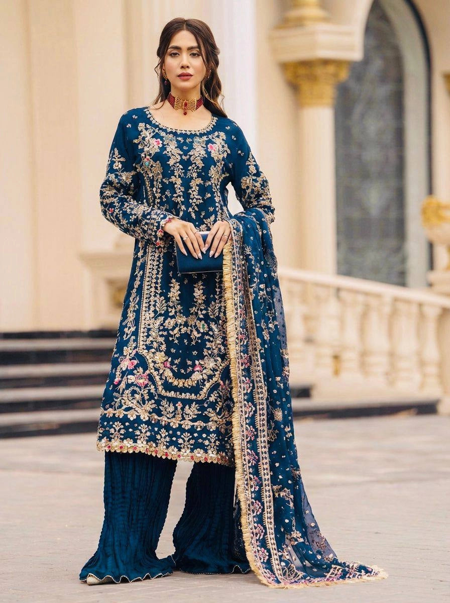 PARTY WEAR SUPER HIT COLLECTION NEW PAKISTANI SUITS WHOLESALE RATE AT GEELAN FASHION SURAT