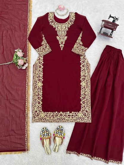 VIRAL PAKISTANI TRENDING COLLECTION BLACK AND MAROON WHOLESALE RATE AT GEELAN FASHION SURAT