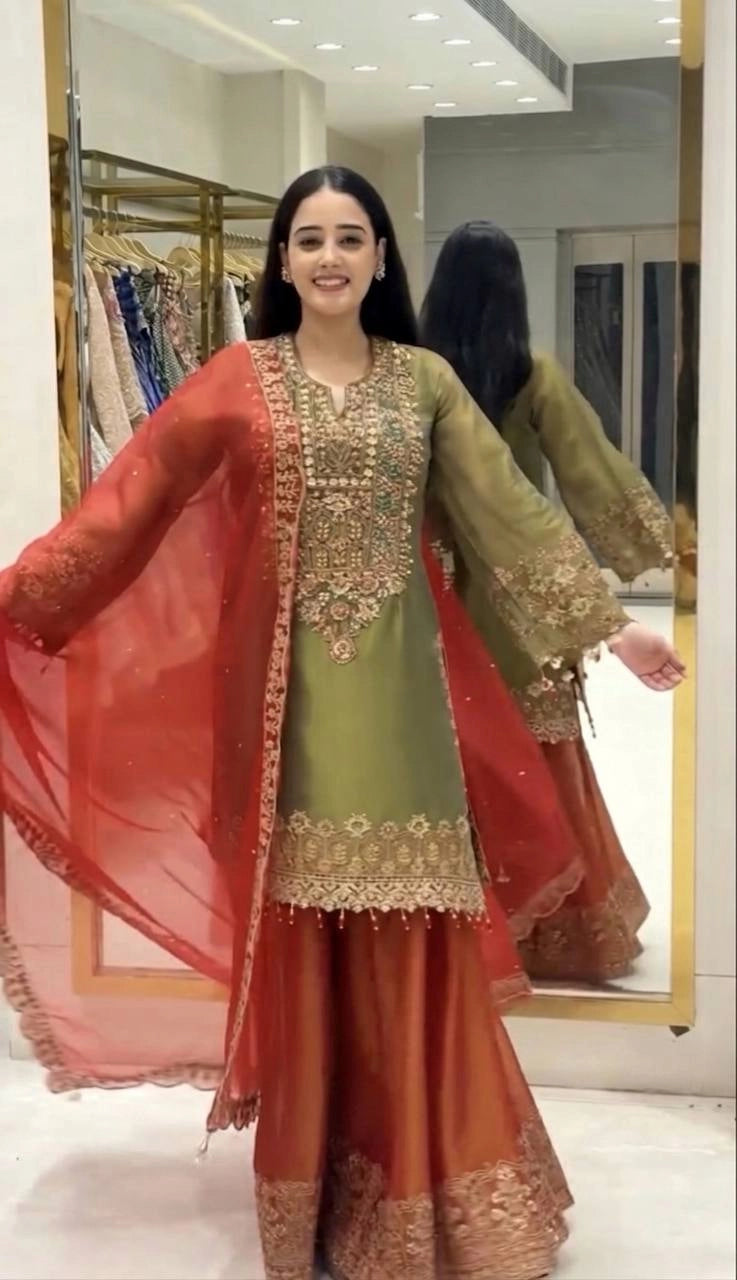 WEDDING SHARARA SUIT WHOLESALE GHARARA SUIT WHOLESALE AT GEELAN FASHION SURAT