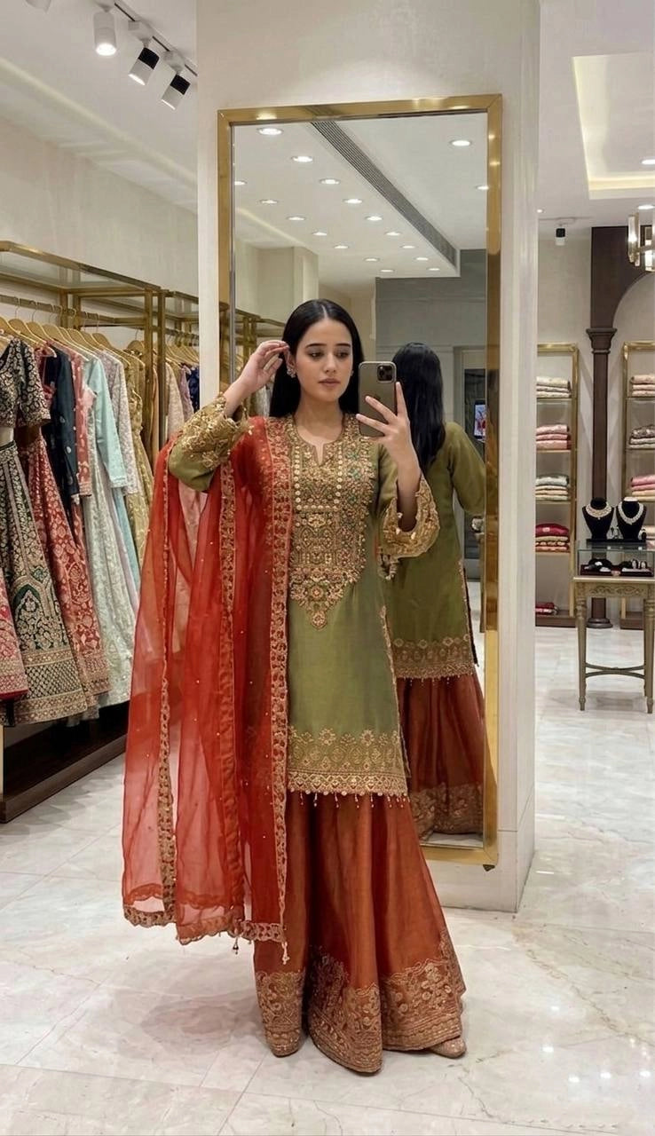 WEDDING SHARARA SUIT WHOLESALE GHARARA SUIT WHOLESALE AT GEELAN FASHION SURAT
