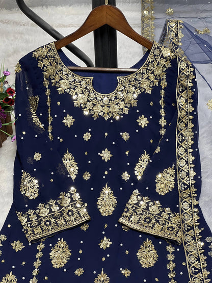 PRESENTING 3 PIECE STYLISH KURTI DUPATTA WITH BEAUTIFUL PLAZZO WHOLESALE PRICE AT GEELAN FASHION SURAT