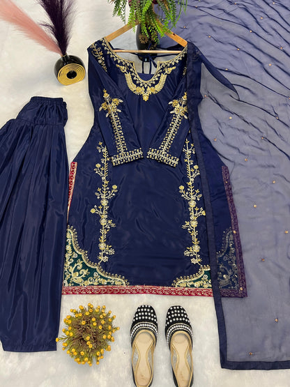 ĐĚSIGNER PARTY WEAR LOOK TOP WITH FARSHI SALWAR WHOLESALE GEELAN FASHION SURAT