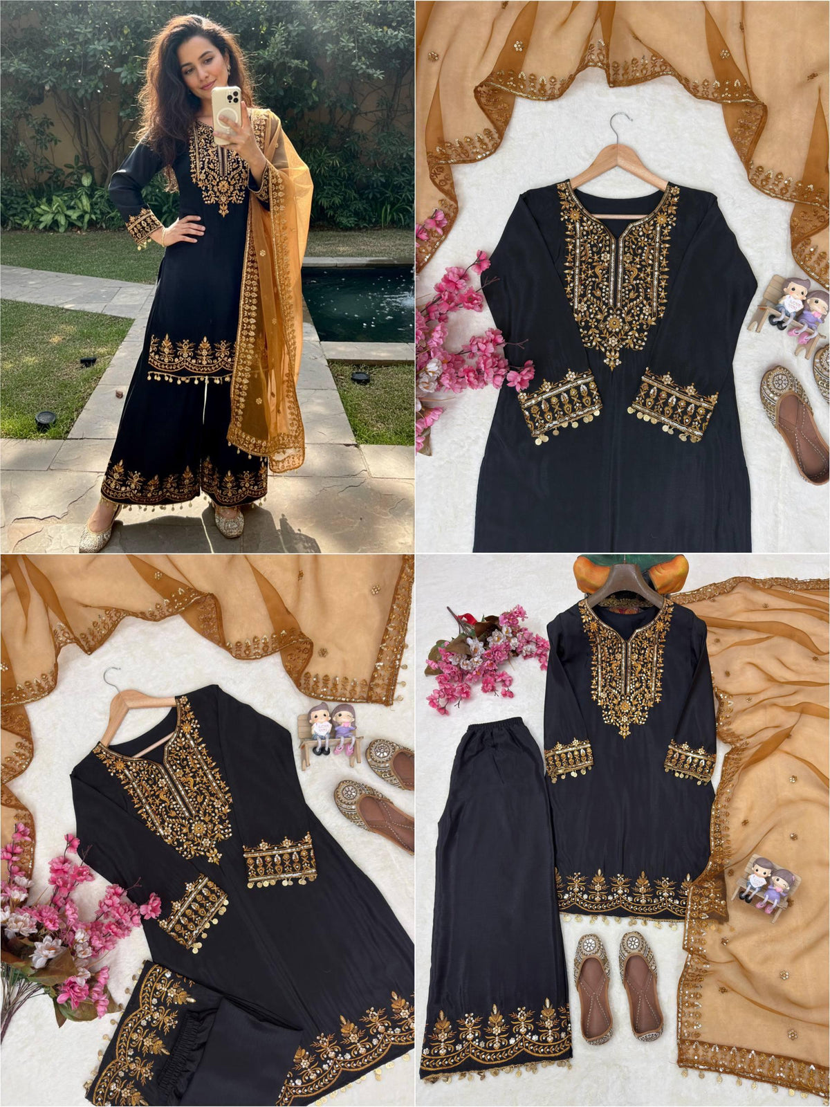 ENHANCE THE BEAUTY OF YOUR WARDROBE WITH THIS NEWLY LAUNCHED KURTI & PLAZZO SET WHOLESALE GEELAN FASHION SURAT