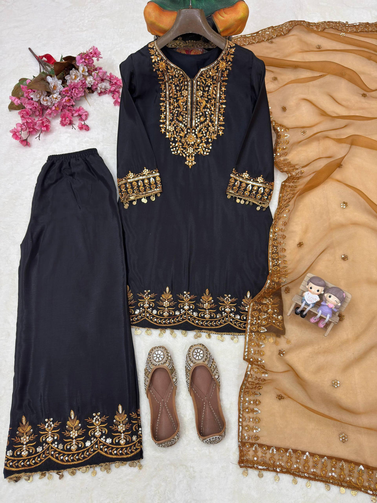 ENHANCE THE BEAUTY OF YOUR WARDROBE WITH THIS NEWLY LAUNCHED KURTI & PLAZZO SET WHOLESALE GEELAN FASHION SURAT