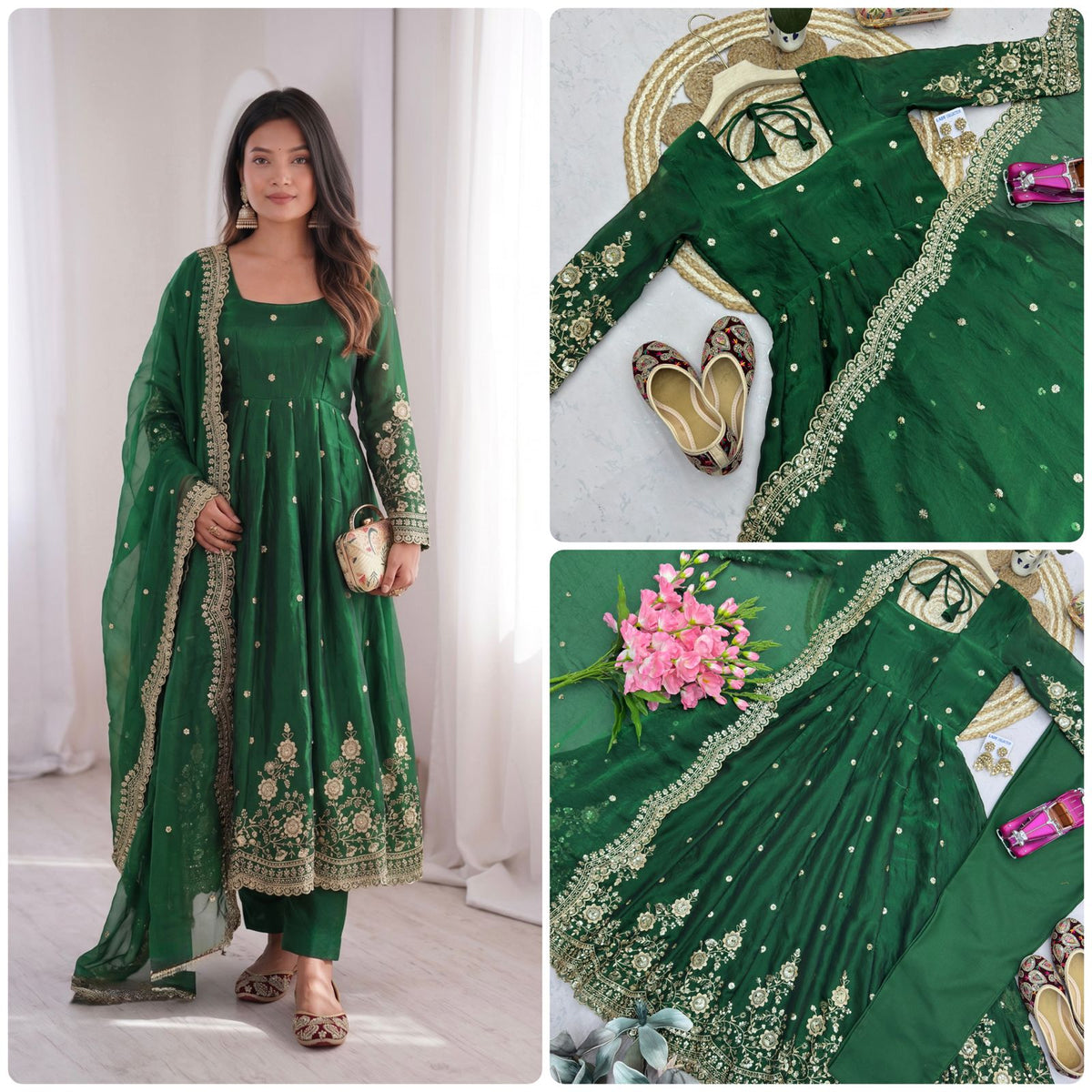 DESIGNER PARTY WEAR LOOK COLLECTION WHOLESALE GEELAN FASHION SURAT