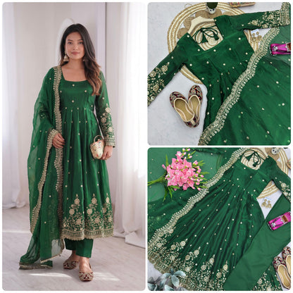 DESIGNER PARTY WEAR LOOK COLLECTION WHOLESALE GEELAN FASHION SURAT