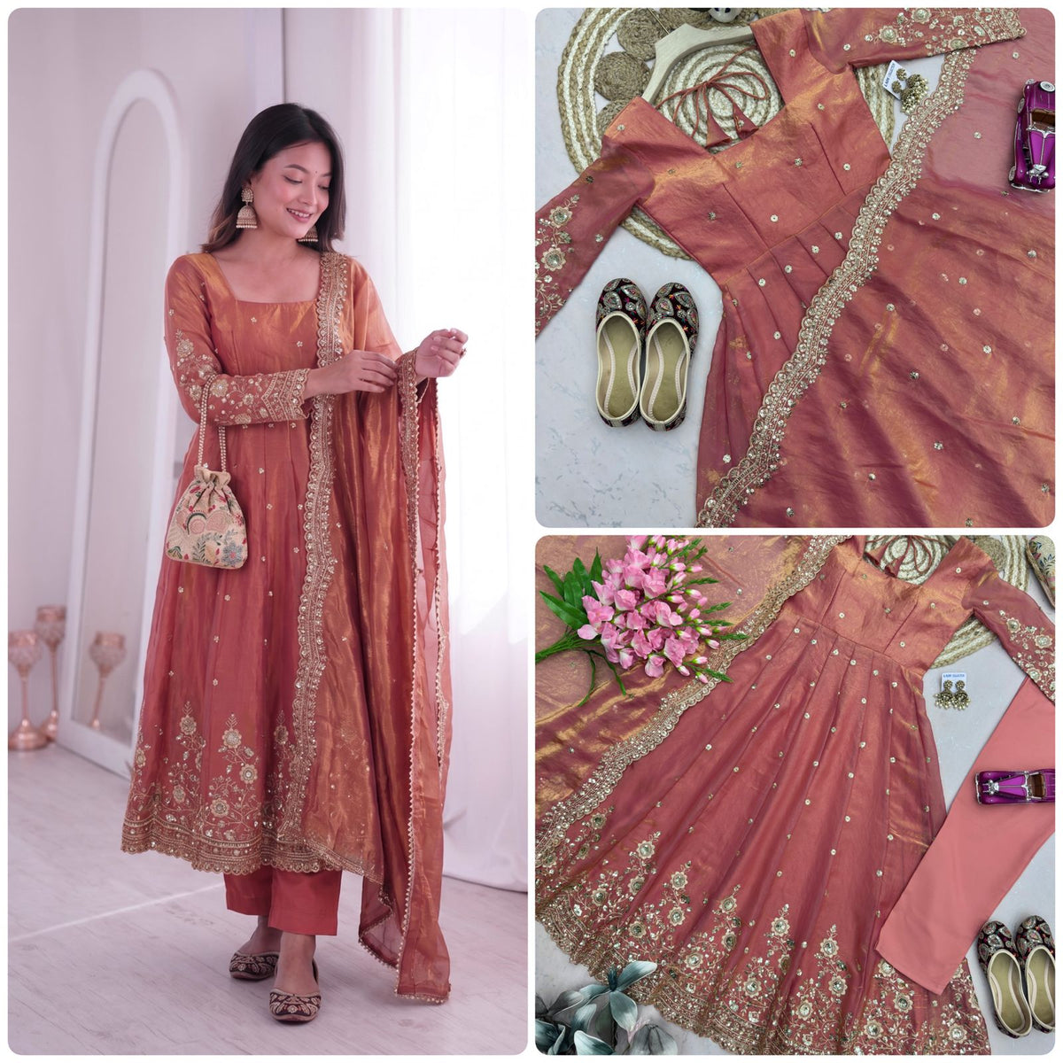 DESIGNER PARTY WEAR LOOK COLLECTION WHOLESALE GEELAN FASHION SURAT