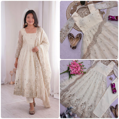 DESIGNER PARTY WEAR LOOK COLLECTION WHOLESALE GEELAN FASHION SURAT