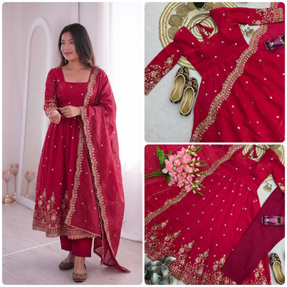 DESIGNER PARTY WEAR LOOK COLLECTION WHOLESALE GEELAN FASHION SURAT