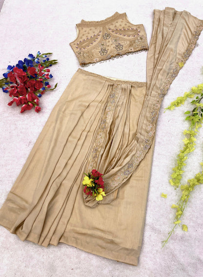 GET FESTIVE READY IN OUR NEW TRENDING STYLELISH LEHENGA  SET  WITH EMBROIDERY WORK DETAILING. WHOLESALE GEELAN FASHION SURAT